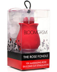 Bloomgasm The Rose Fondle 10X Massaging Rose Silicone Clit Stimulator - Adult Outlet