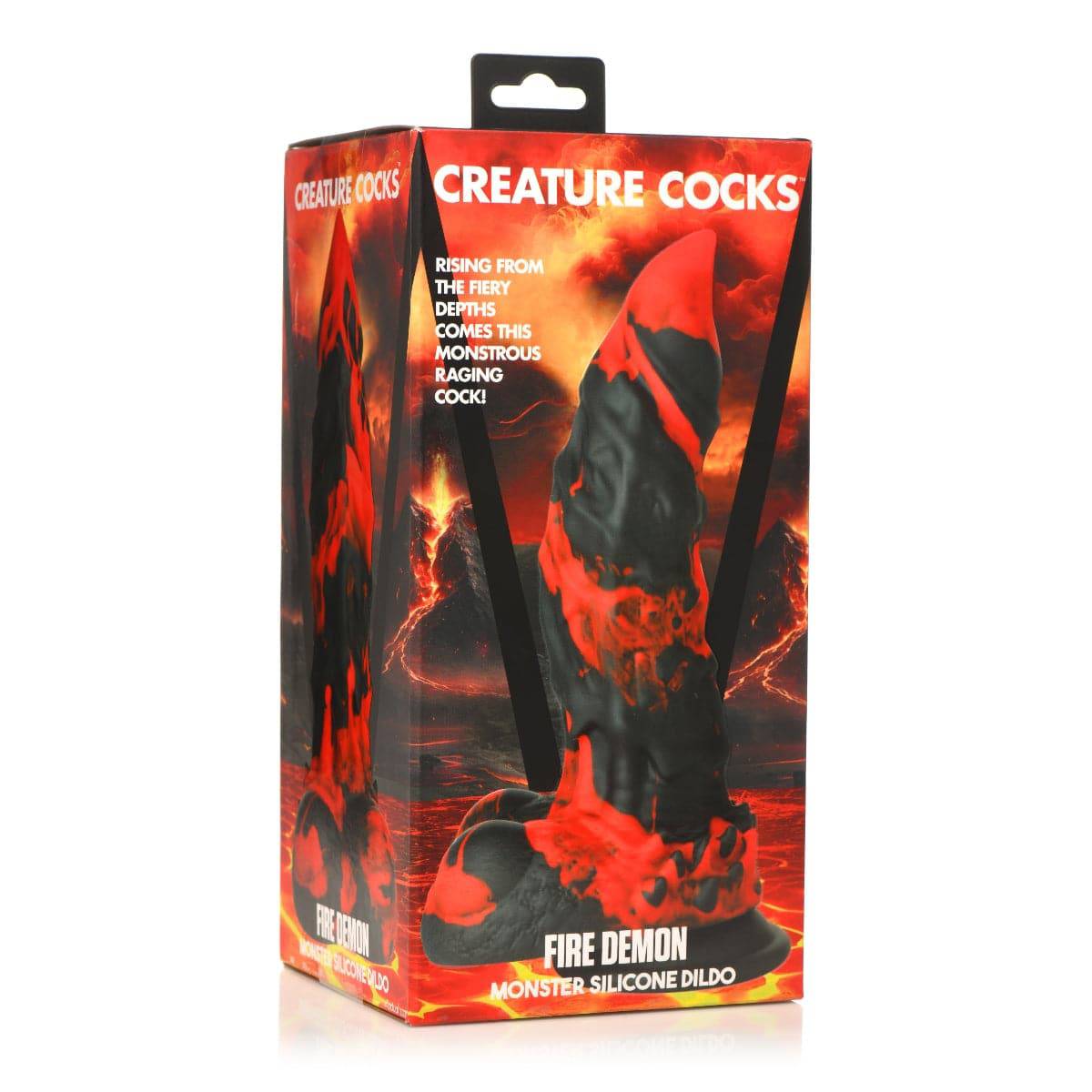 Creature Cocks Fire Demon Monster Silicone Dildo - Adult Outlet