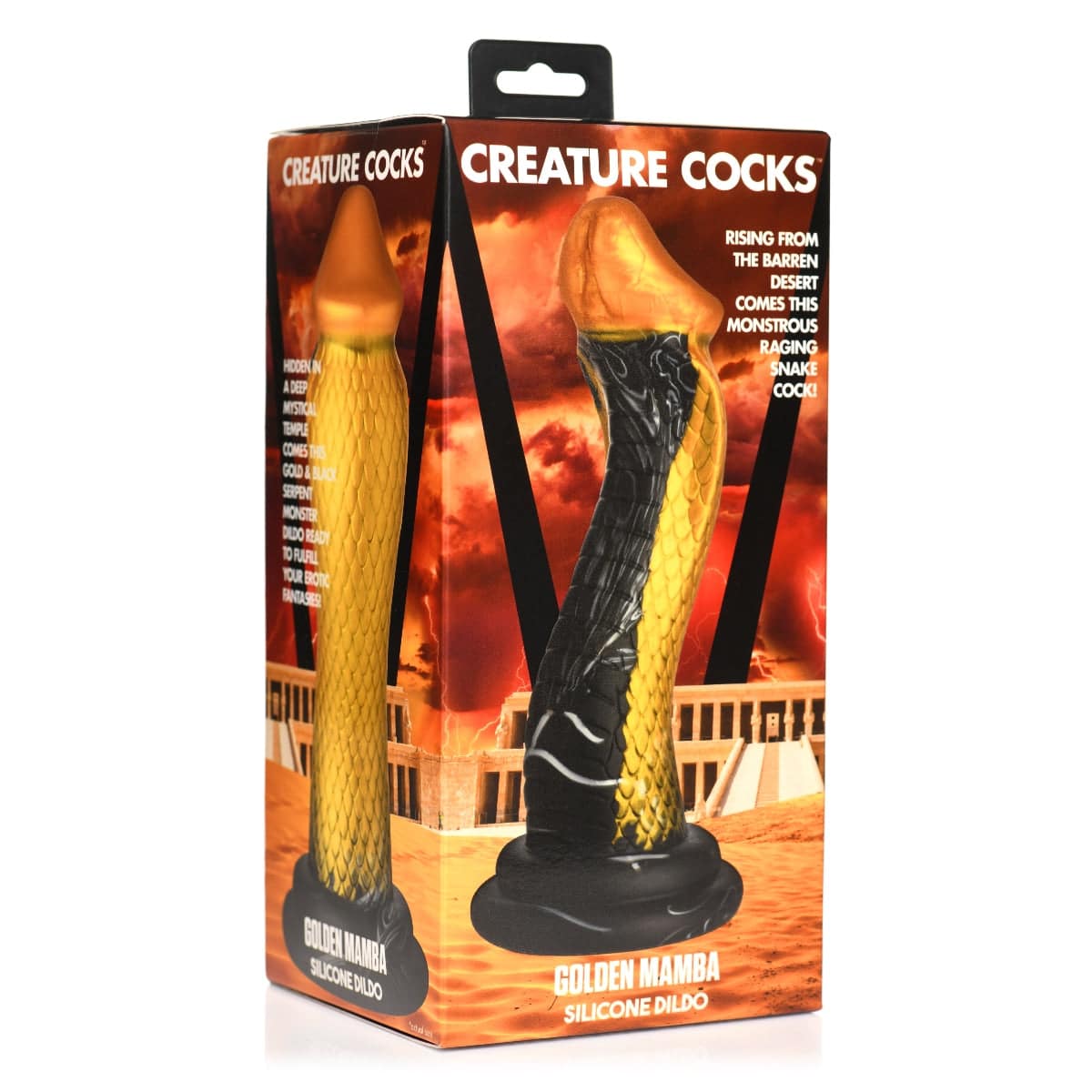 Creature Cocks Golden Snake Silicone Dildo - Adult Outlet