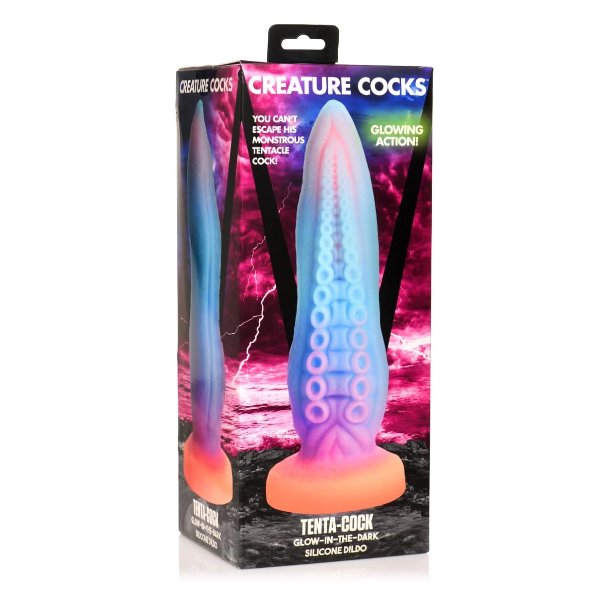 Creature Cocks Tenta Cock Glow In The Dark Silicone Dildo - Adult Outlet