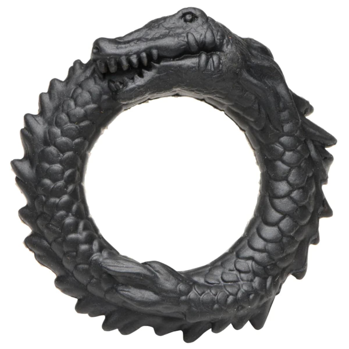 Creature Cocks Black Caiman Silicone Cock Ring - Adult Outlet