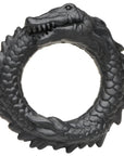 Creature Cocks Black Caiman Silicone Cock Ring - Adult Outlet