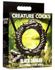 Creature Cocks Black Caiman Silicone Cock Ring - Adult Outlet