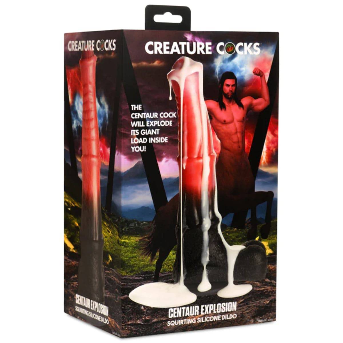 Creature Cocks Centaur Explotion Squirting Silicone Dildo - Adult Outlet