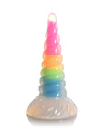 Uni-Glow Glow-In-The-Dark Rainbow Silicone Dildo Dildos & Dongs Creature Cocks
