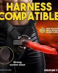 Creature Cocks Ramming Hound Thrusting & Vibrating Silicone Dildo Red/Black