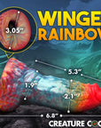 Creature Cocks Rainbow Phoenix Vibrating Silicone Dildo - Adult Outlet