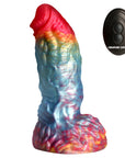 Creature Cocks Rainbow Phoenix Vibrating Silicone Dildo - Adult Outlet