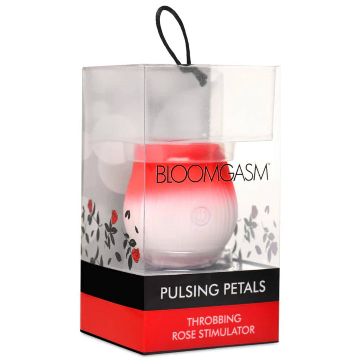 Bloomgasm Pulsing Petals Throbbing Rose Stimulator Red - Adult Outlet