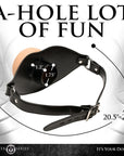 Ass Face Mouth Gag Black/Flesh