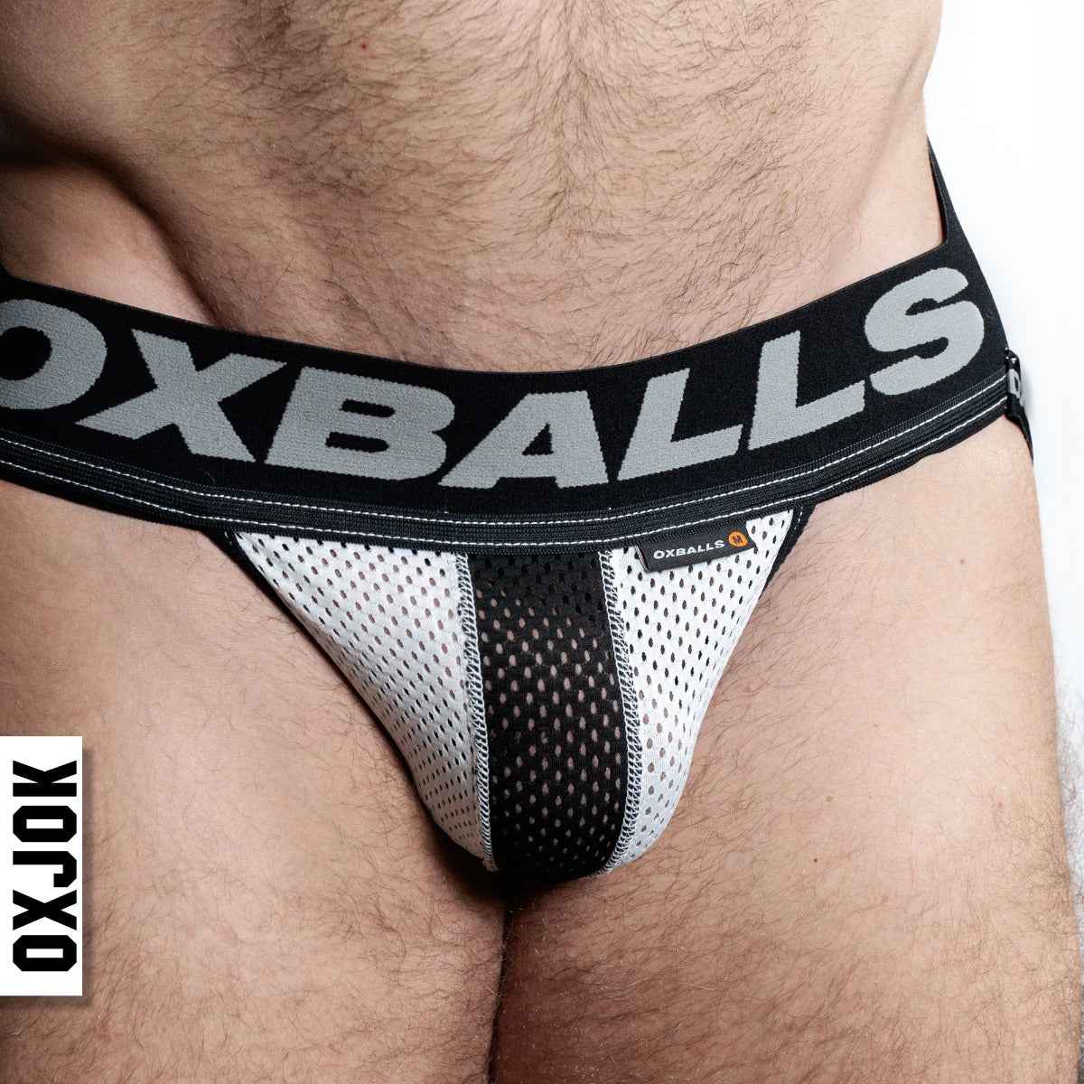 Oxballs Ox Jok Airmesh Jock Strap Ice White Small
