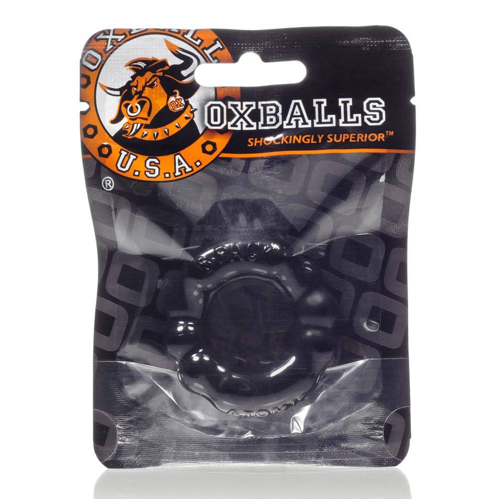 Oxballs 6 Pack Cock Ring Black - Adult Outlet