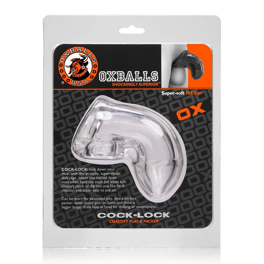 Oxballs Cock Lock Chastity Clear - Adult Outlet