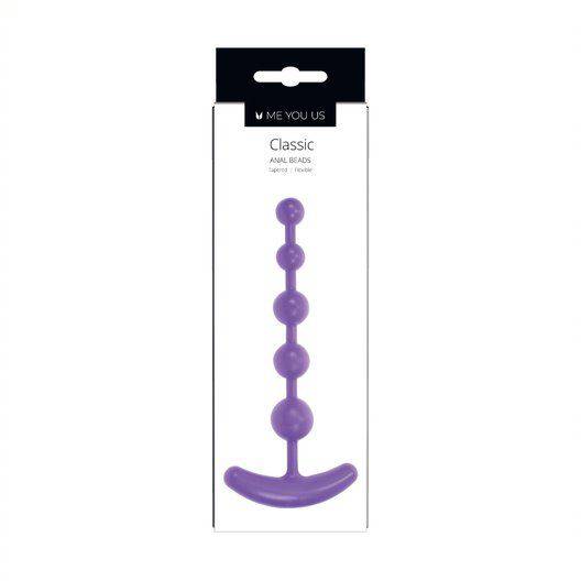 Me You Us Classic Anal Beads Purple - Adult Outlet