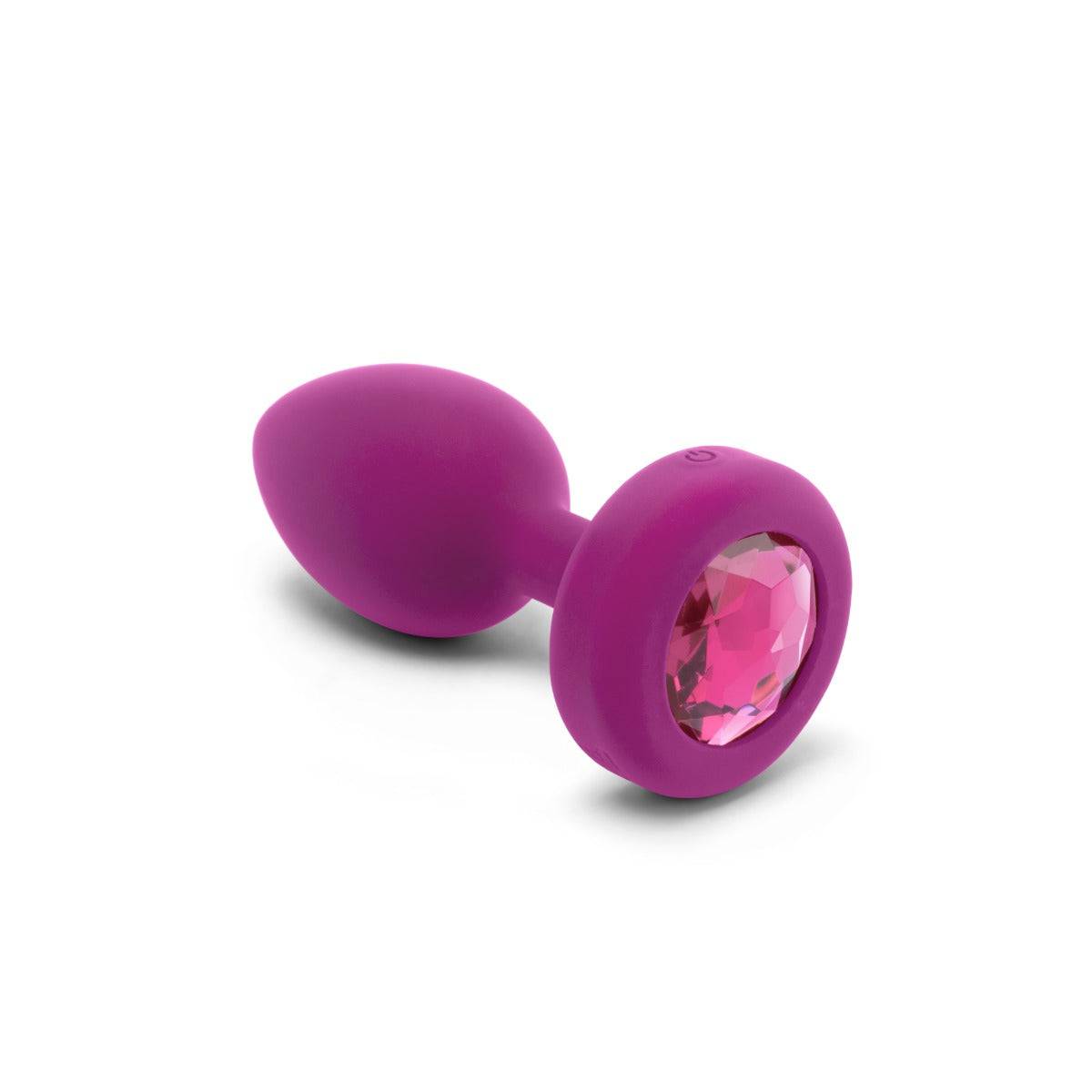 B-Vibe Vibrating Jewel Plug S/M Fuschia - Adult Outlet