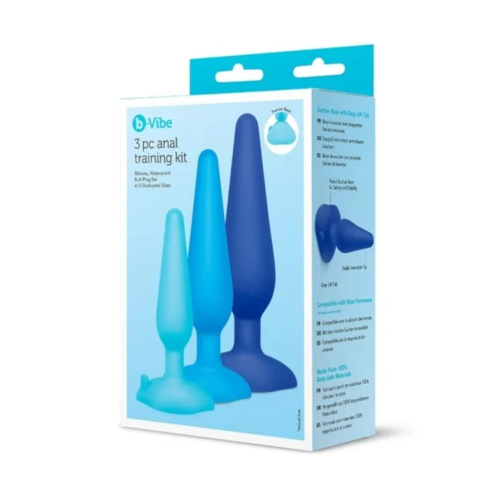 B-Vibe 3pc Anal Training Kit Butt Plug B-Vibe