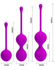 Pretty Love Kegel Ball Training Set - Purple
