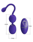 Pretty Love Willie Youth Vibrating Love Egg with Remote - Purple