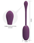 Pretty Love Doreen Egg Vibrator with Electro Shock - Purple