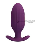 Pretty Love Jefferson Vibrating Electro Butt Plug - Purple