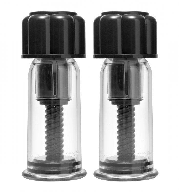 Master Series Black Max Powerful Twist Nipple Suckers - Adult Outlet