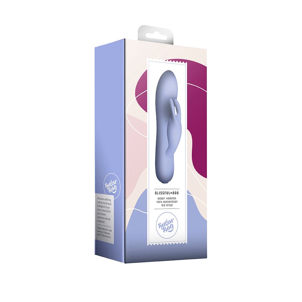 Rocks Off Sugar Boo Blissful Boo Rabbit Vibrator Baby Blue - Adult Outlet