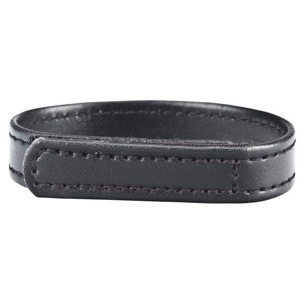 Blue Line Velcro Cock Ring Black - Adult Outlet