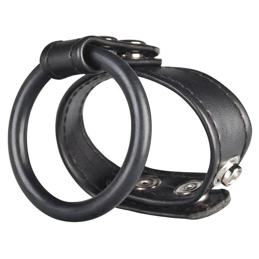 Blue Line Dual Stamina Ring Black - Adult Outlet