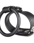 Blue Line Dual Stamina Ring Black - Adult Outlet