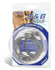 Blue Line Dual Stamina Ring Black - Adult Outlet