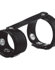 Blue Line Duo Snap Cock And Ball Ring Black - Adult Outlet