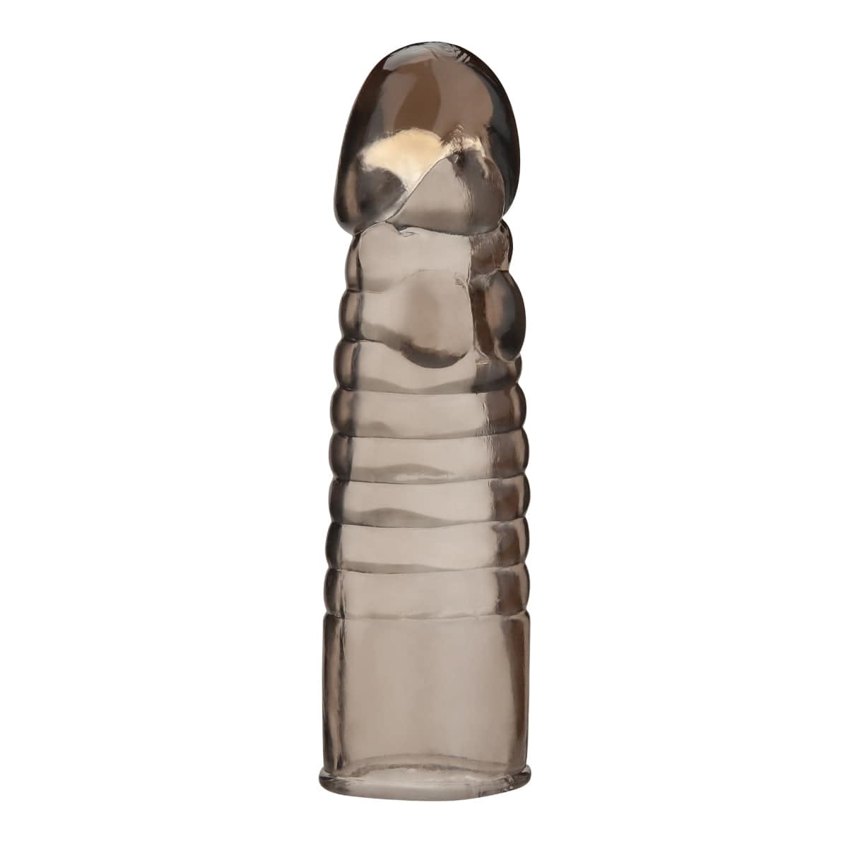 Blue Line 6Inch Ribbed Realistic Penis Enhancing Sleeve Extension - Adult Outlet