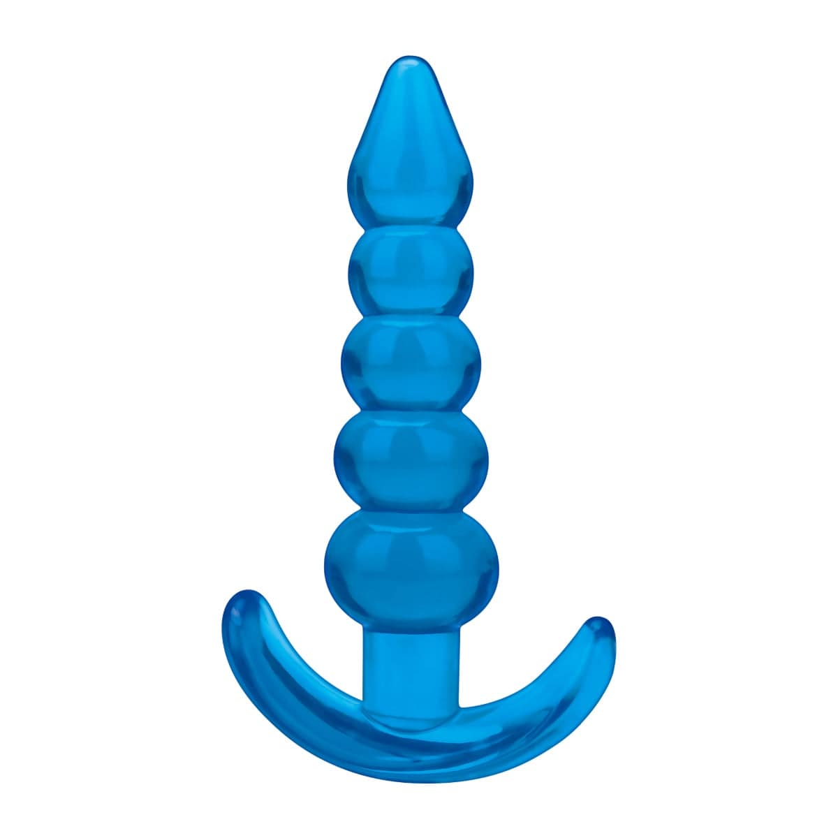 Blue Line 4.5Inch Medium Beaded Anal Plug - Adult Outlet