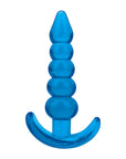 Blue Line 4.5Inch Medium Beaded Anal Plug - Adult Outlet