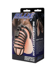 Blue Line Deluxe Chastity Cock Cage Black - Adult Outlet