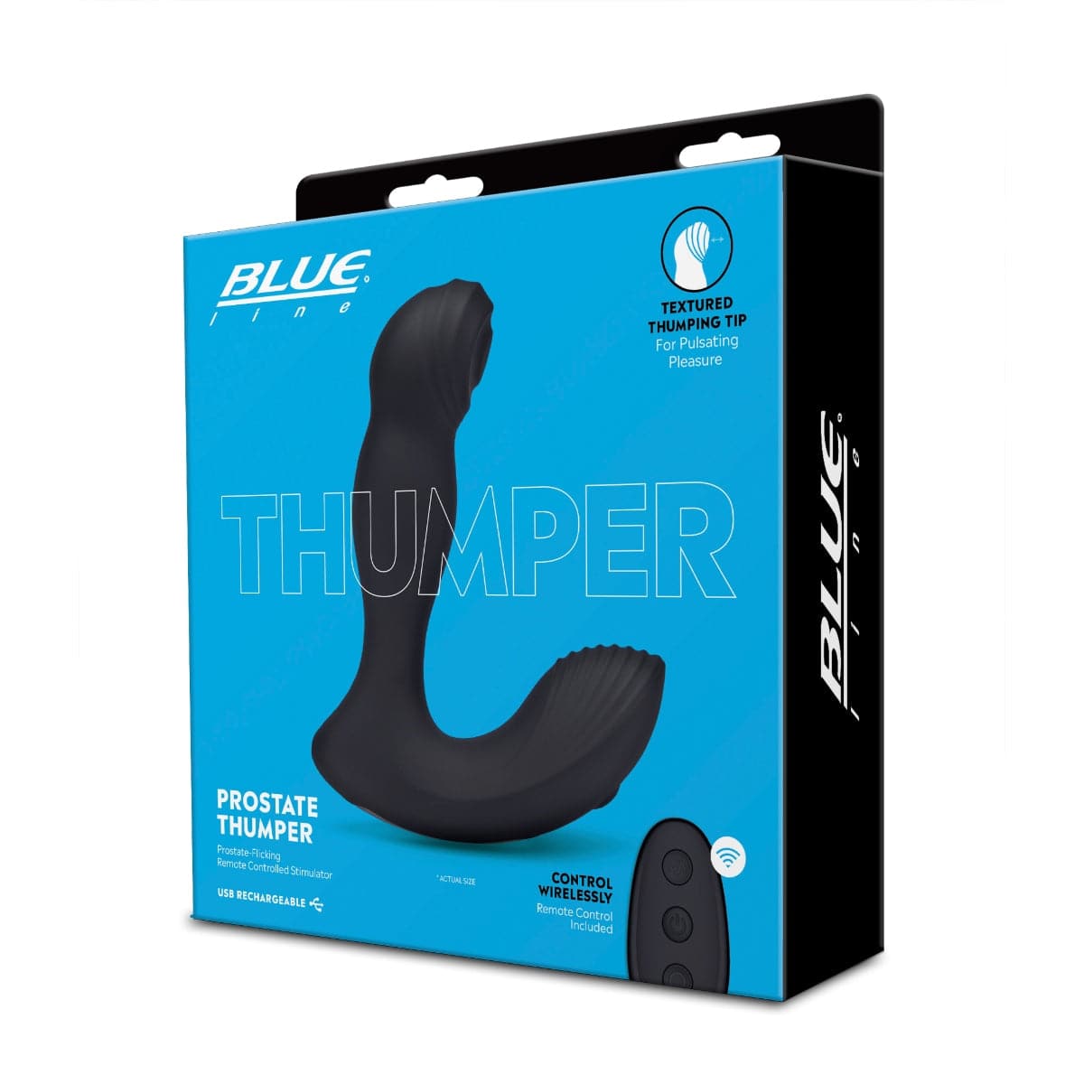 Blue Line Thumper Prostate Flicking Remote Controlled Stimulator - Adult Outlet