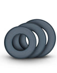 Boners Large Cock Ring Set Grey - Adult Outlet