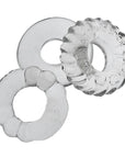 Oxballs Bonemaker 3-Pack Boner Cockring Kit Clear - Adult Outlet