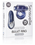 Nu Sensuelle Remote Control 15 Function Cockring Blue - Adult Outlet