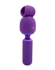 Nu Sensuelle HARLOW NUBII MINI WAND W/ MASTURBATOR ATTACHMENT - PURPLE