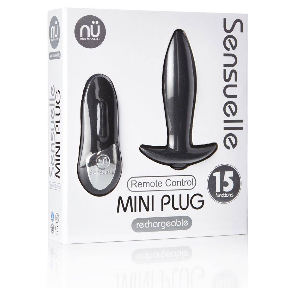 Nu Sensuelle Remote Control Mini Plug Black - Adult Outlet