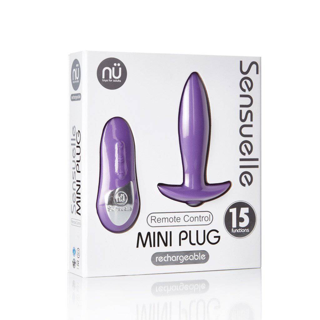 Nu Sensuelle Remote Control Mini Plug Purple - Adult Outlet