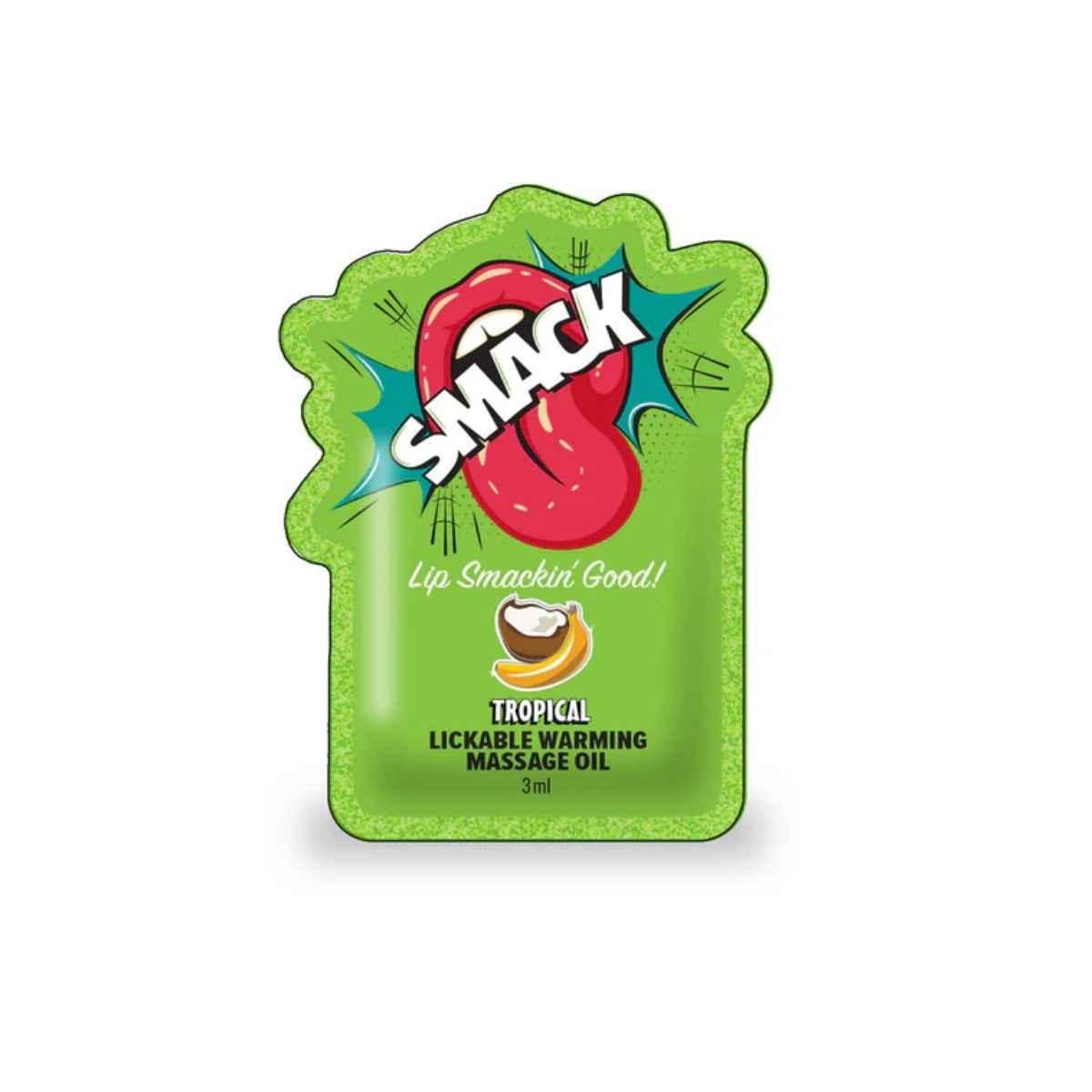 Smack Lickable Massage Oil 3ml Pouch Tropical