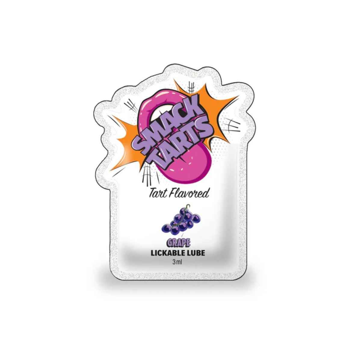 Smack Tarts Lickable Lube Sour Grape 3ml Pouch