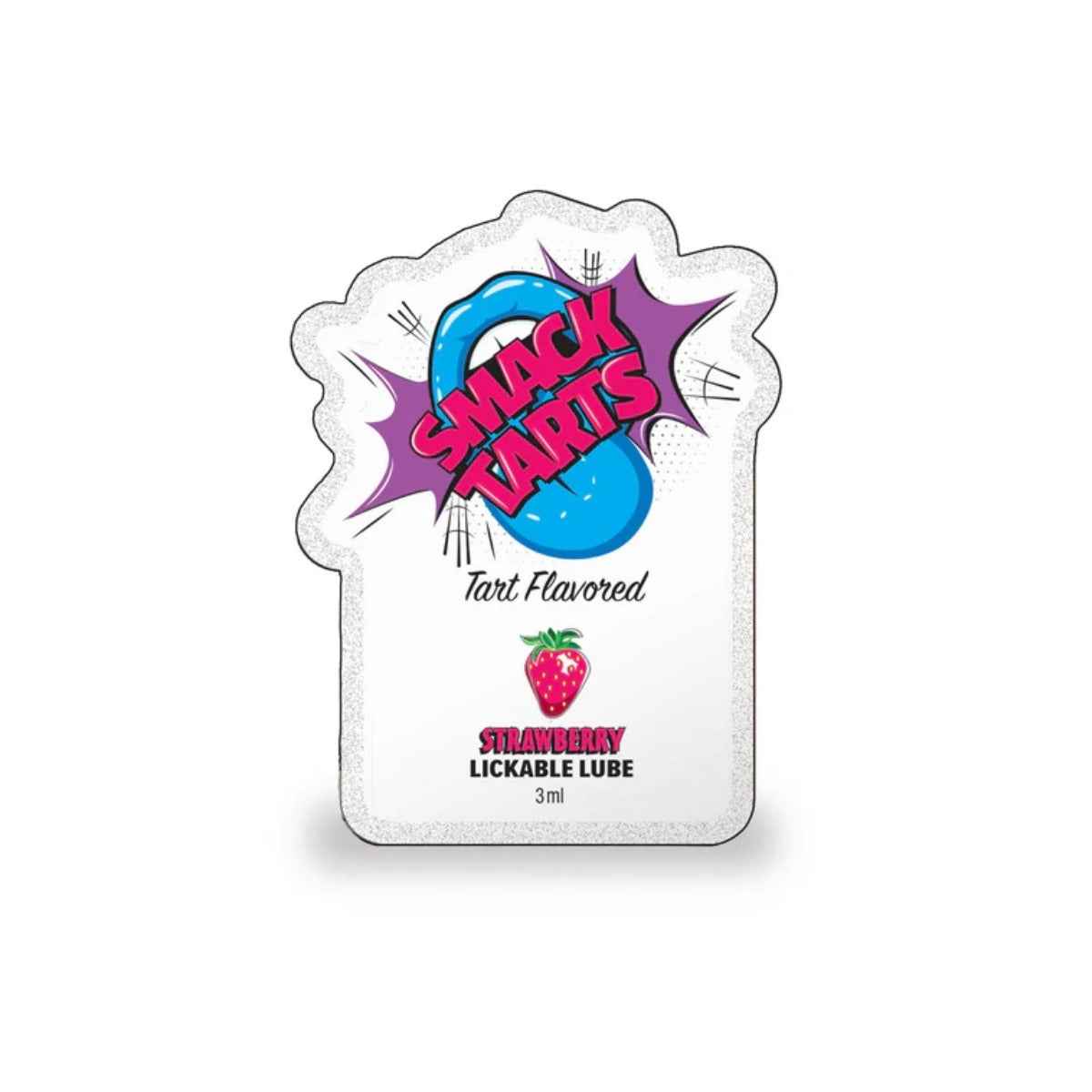 Smack Tarts Lickable Lube Sour Strawberry 3ml Pouch