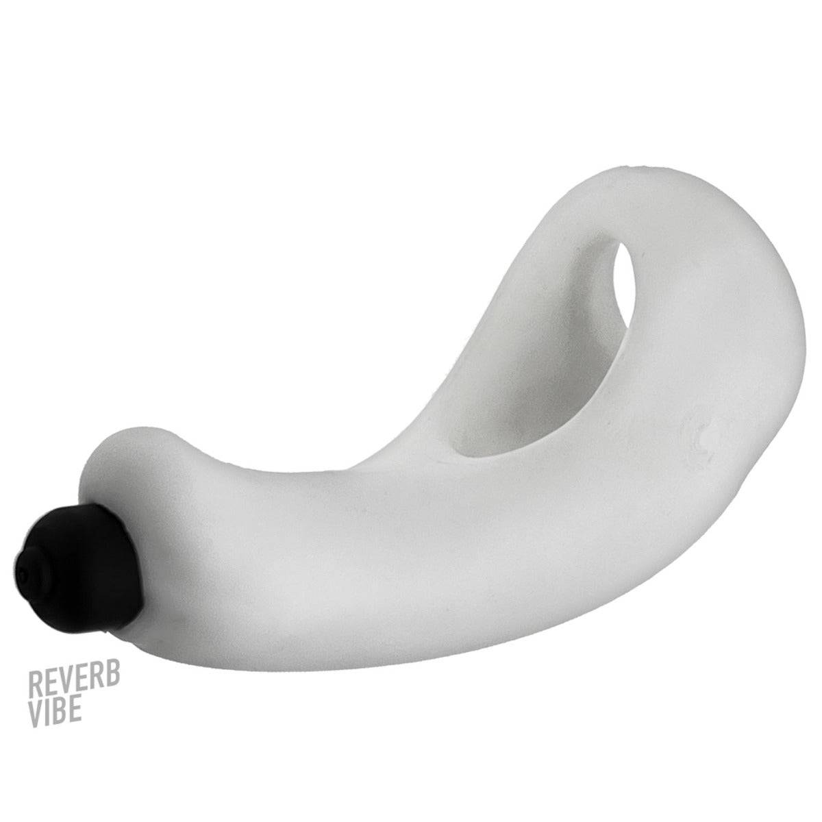 Hunkyjunk Buzzfuck Sling With Taint Vibe Vibrating Cock Sling White Ice - Adult Outlet