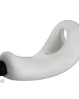 Hunkyjunk Buzzfuck Sling With Taint Vibe Vibrating Cock Sling White Ice - Adult Outlet