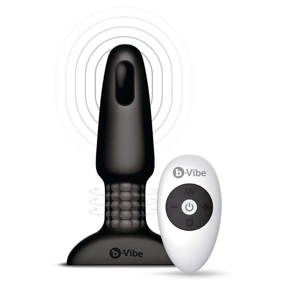 B-Vibe Rimming Plug Black - Adult Outlet