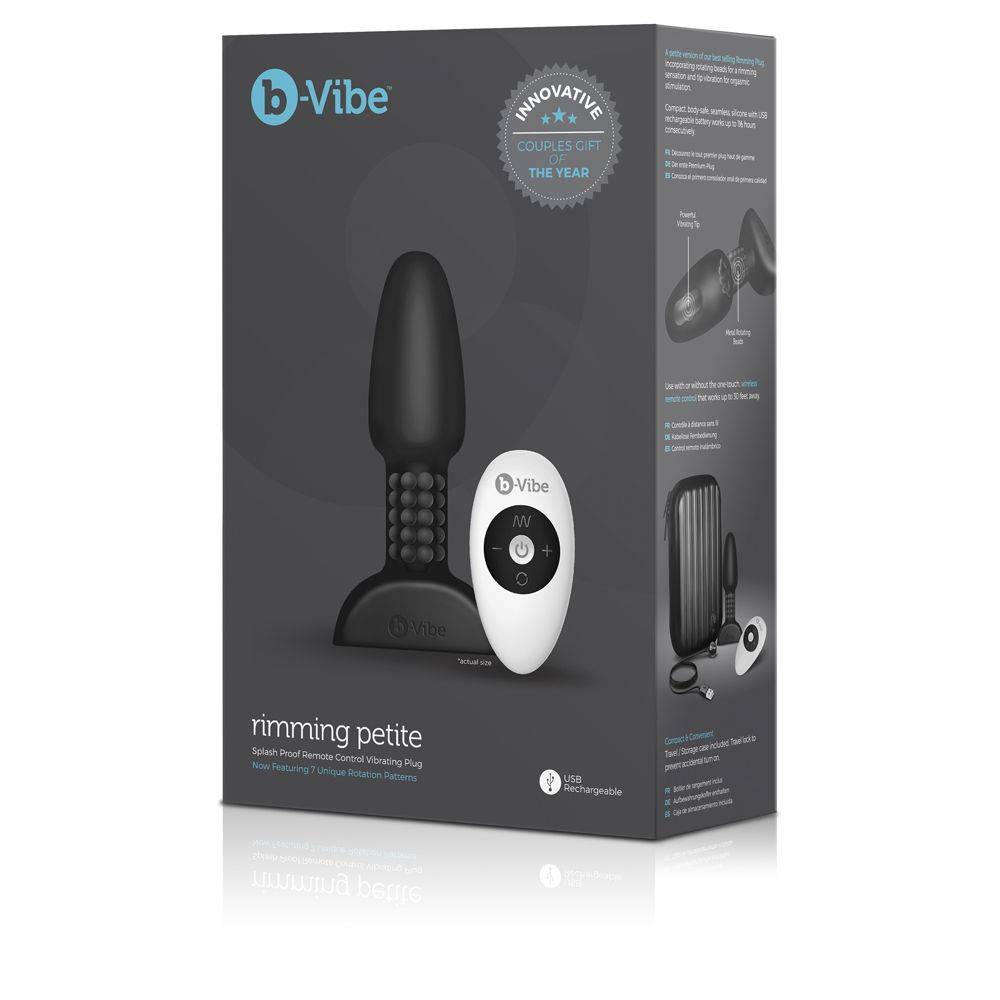 B-Vibe Rimming Petite Black - Adult Outlet