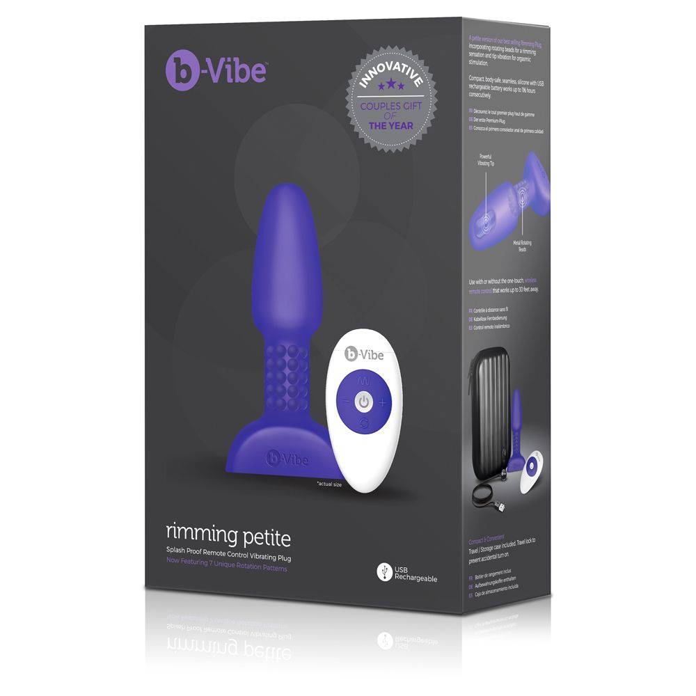 B-Vibe Rimming Petite Purple - Adult Outlet